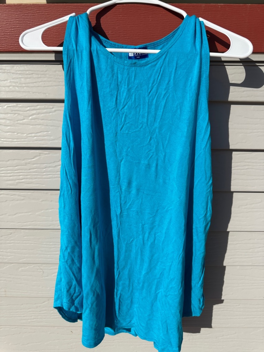 Azules Bright Turquoise Blue Tank Top